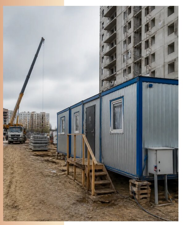 Аренда строительных вагончиков для рабочих в Новошахтинске